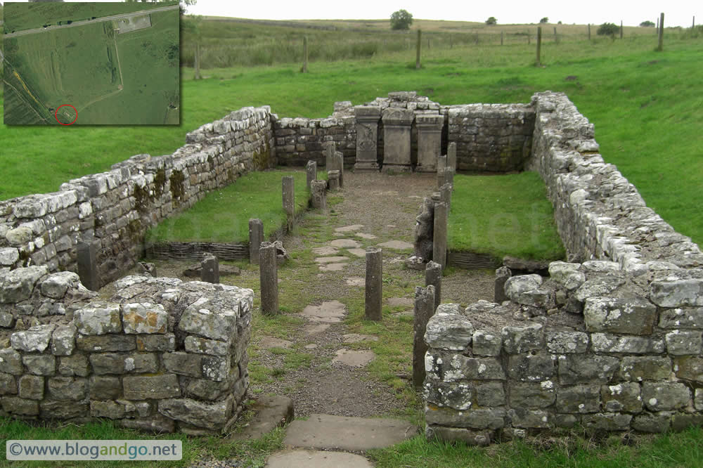 Aerial view and Mithras Temple